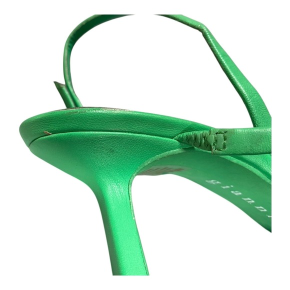 Women's Gianni Bini Strappy Heeled Sandals Green US Size 11 - Picture 13 of 14